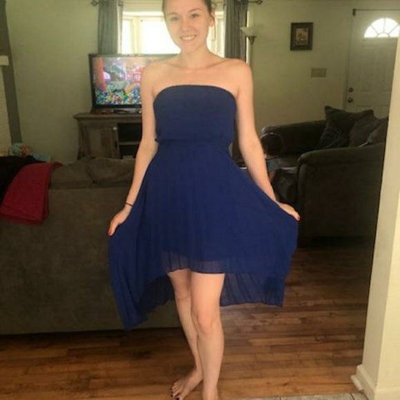 Strapless high lo dress - Picture 1 of 2